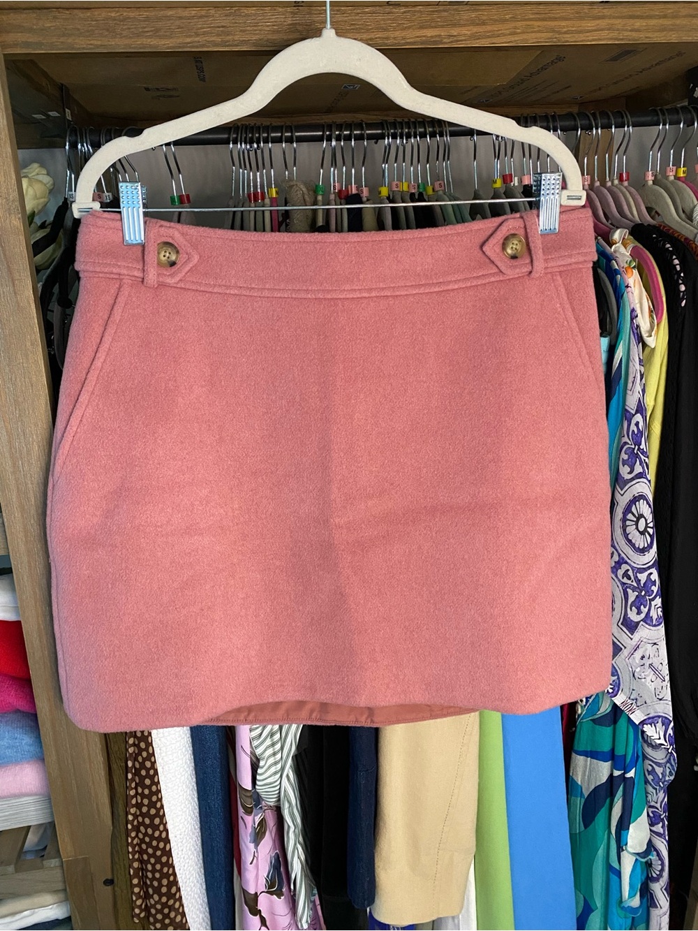 LOFT Mauve Wool Blend Mini Skirt! 🌸 - Picture 8 of 16